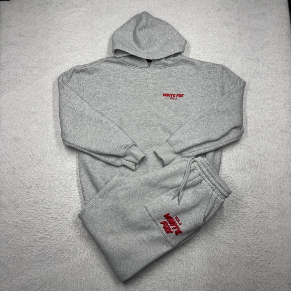 WHITE FOX VOL. 3 Grey Off Stage Hoodie & Sweatpants Outfit Set Women's Size S